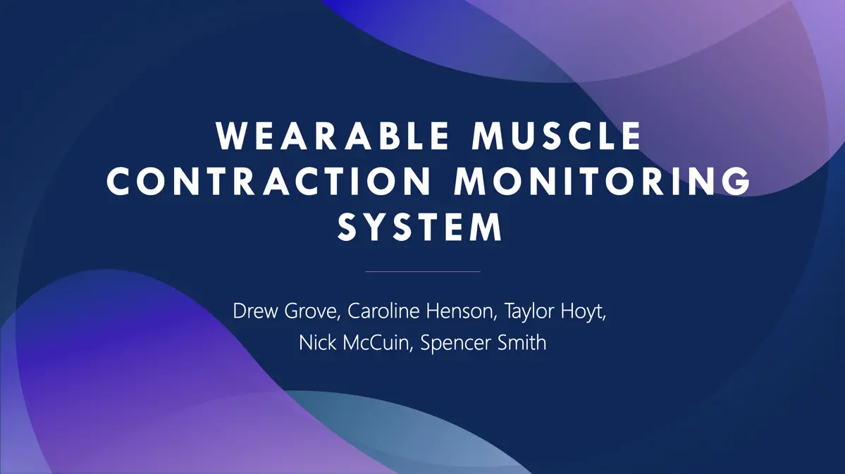Muscle Contraction Monitoring System - 1/7